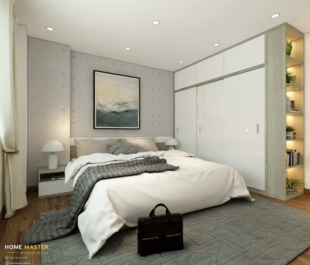 Tone màu trung tính tạo cảm giác thoải mái và gần gũi cho gia chủ.