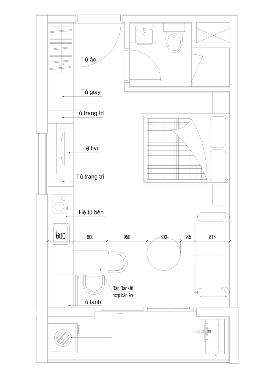 Mặt bằng bố trí nội thất